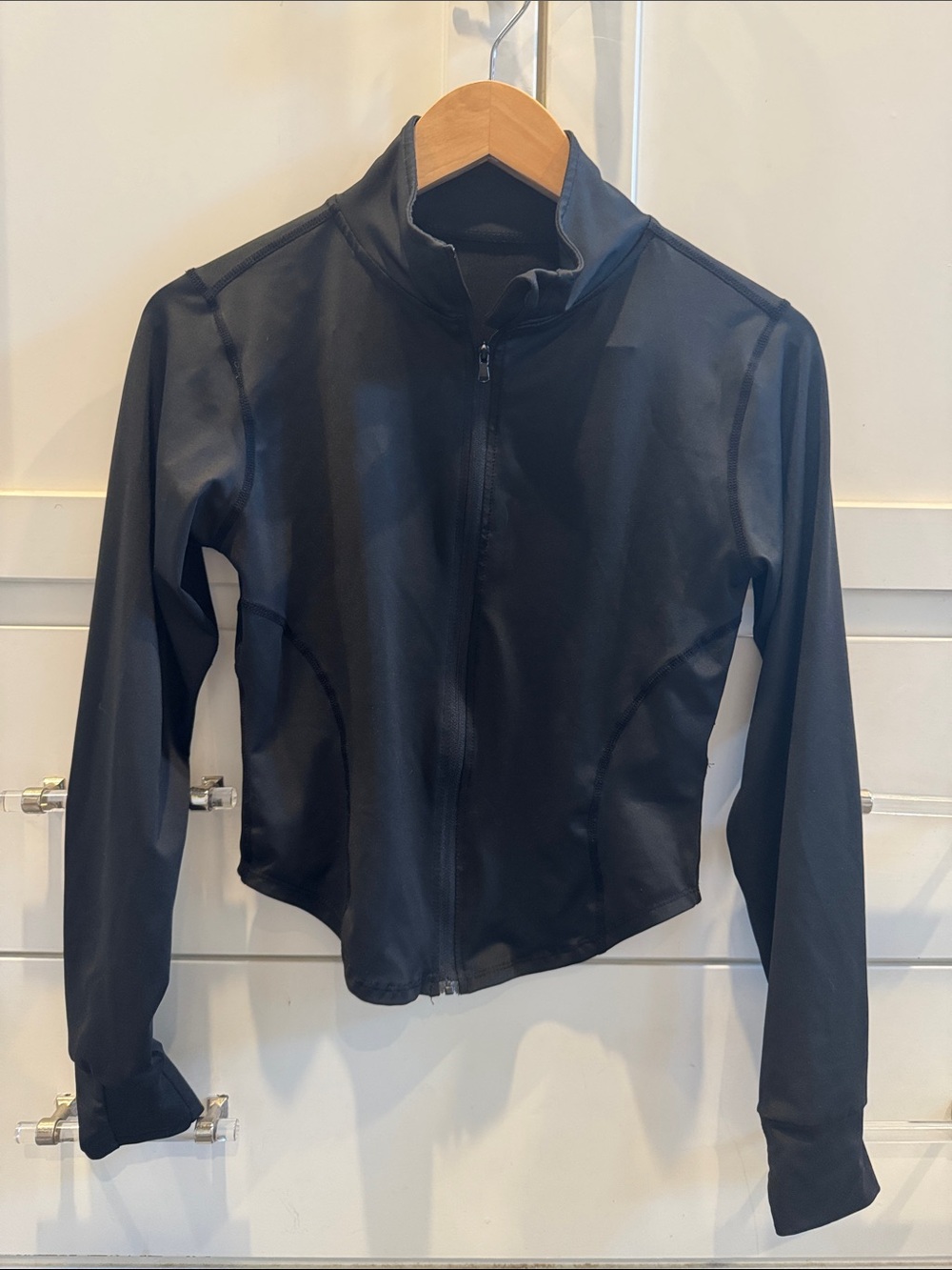 XS Black Women's Lightweight Zip-Front Jacket Rashguard
